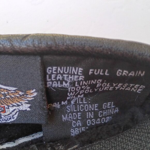 HARLEY DAVIDSON Women Leather Gloves Size Large - Picture 6 of 6